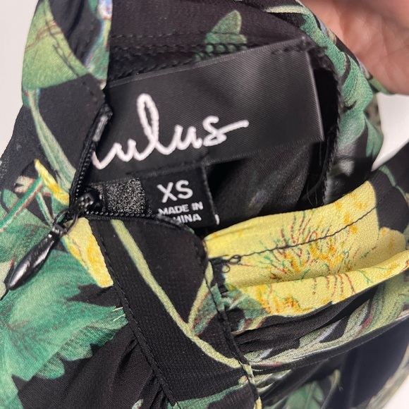 NWT Leaf Your Mark Black Floral Print Maxi Dress size xs - Picture 8 of 10